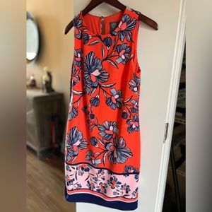 Vince Camuto Orange Shift Dress Size 4